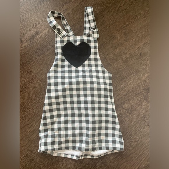 🖤LAZY OAF Gingham Heart Overall Dress🖤 - Picture 7 of 7
